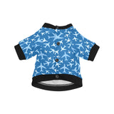 Airplane pattern in the sky All Over Print Pet Dog Round Neck Fuzzy Shirt