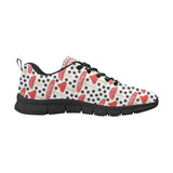 Red mushroom dot pattern Women's Sneaker Shoes