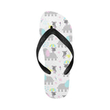 Cute elephant mouse pattern Unisex Flip Flops