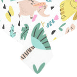Cute elephants palm tree flower butterfly pattern Tablecloth