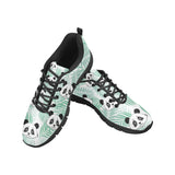 Panda pattern tropical leaves background Men's Sneaker Shoes
