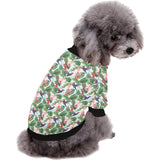 Hummingbird Pattern Print Design 05 All Over Print Pet Dog Round Neck Fuzzy Shirt