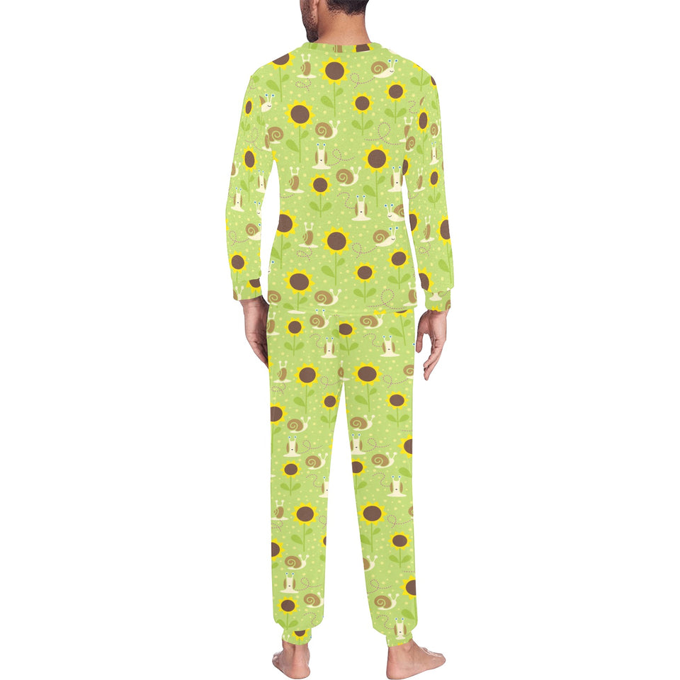 Snail Pattern Print Design 01 Men's All Over Print Pajama