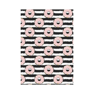 Donuts pink icing striped pattern House Flag Garden Flag