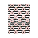 Donuts pink icing striped pattern House Flag Garden Flag