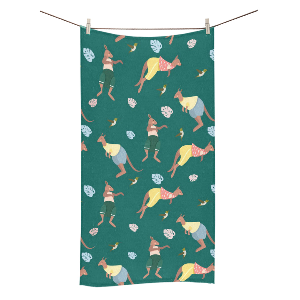 Kangaroo leaves pattern Bath Towel