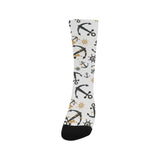 Anchors Rudders pattern Crew Socks