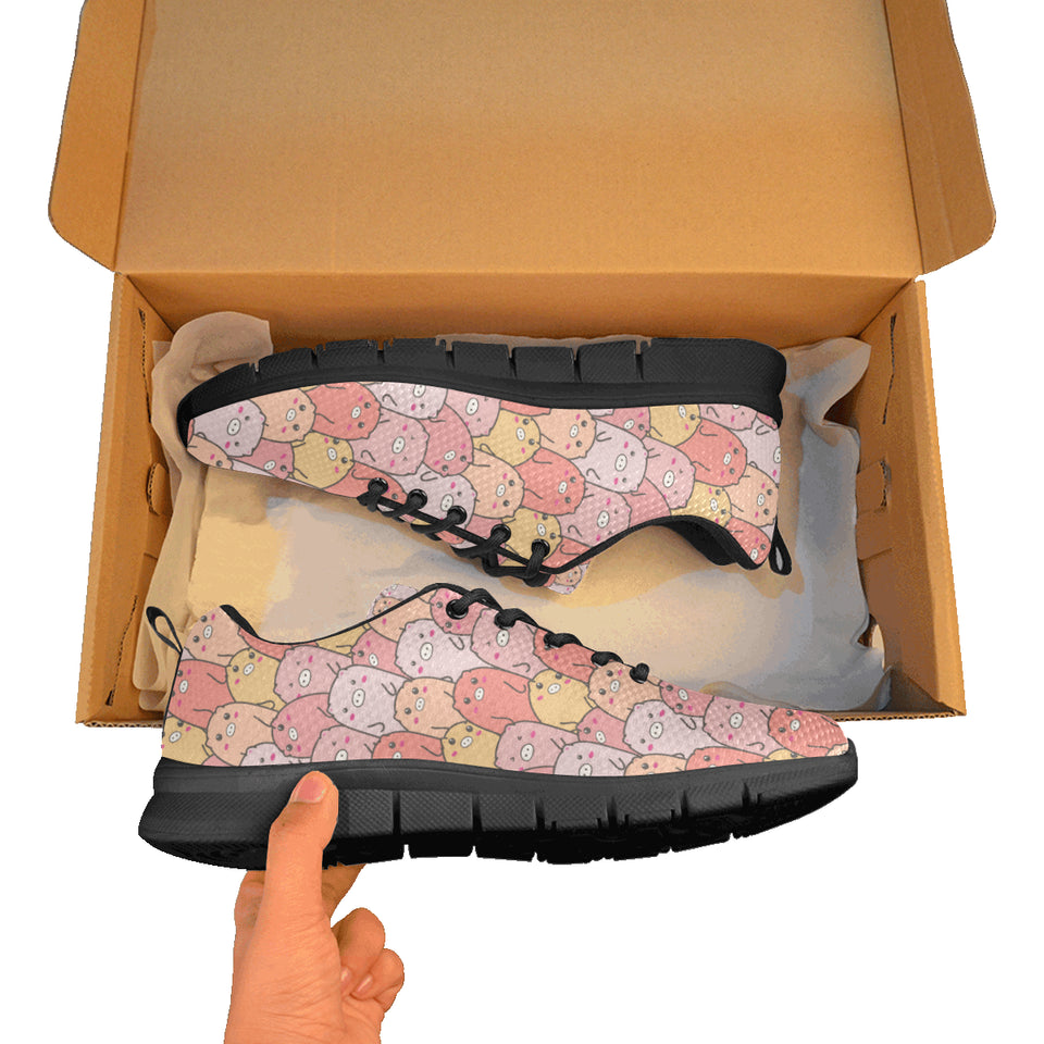 Pig Pattern Print Design 04 Women's Sneaker Shoes