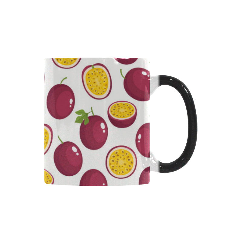 Passion fruit design pattern Morphing Mug Heat Changing Mug
