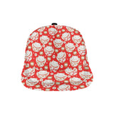 Cute Maneki neko cat red background All Over Print Snapback Cap