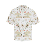 Beautiful Japanese cranes pattern Men's All Over Print Hawaiian Shirt