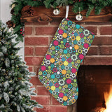 Gear Pattern Print Design 03 Christmas Stocking