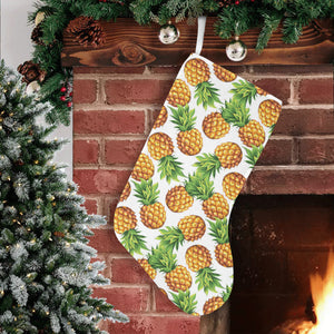 Pineapples design pattern Christmas Stocking