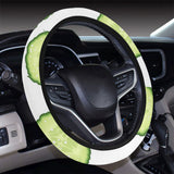 Cucumber slices pattern Car Steering Wheel Cover