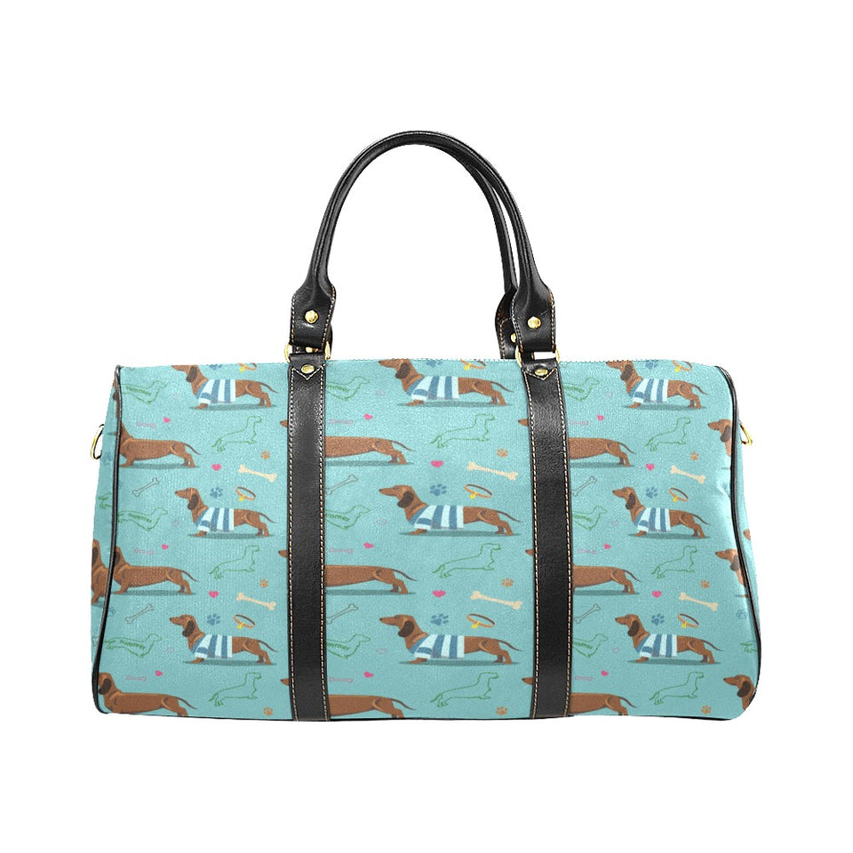 Dachshund decorative background Travel Bag