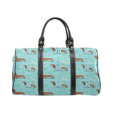Dachshund decorative background Travel Bag