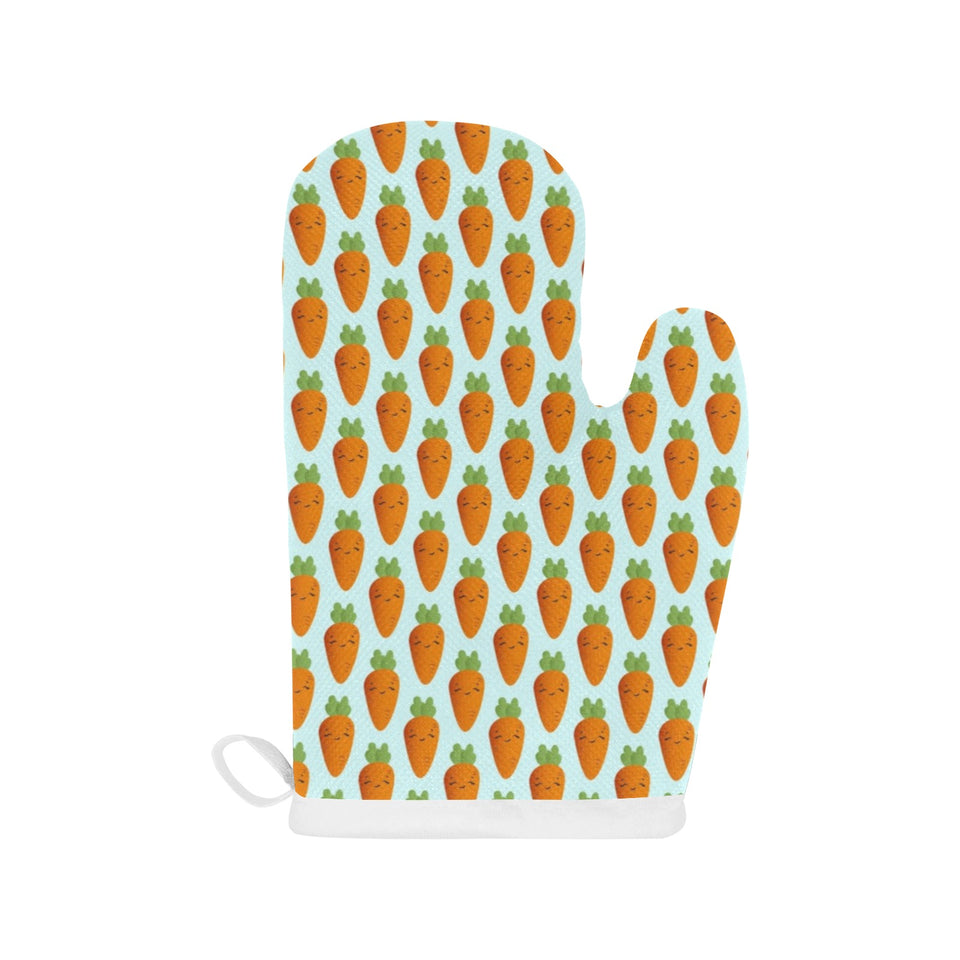 Carrot Pattern Print Design 03 Heat Resistant Oven Mitts