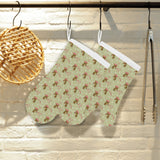 Yorkshire Terrier Pattern Print Design 01 Heat Resistant Oven Mitts