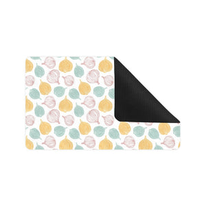 colorful onions white background Doormat
