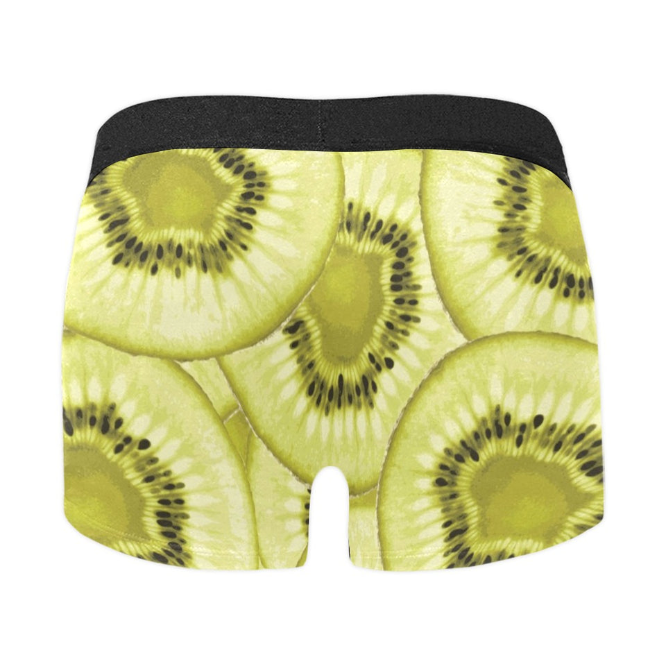 Sliced kiwi pattern Men's All Over Print Boxer Briefs Men's Underwear