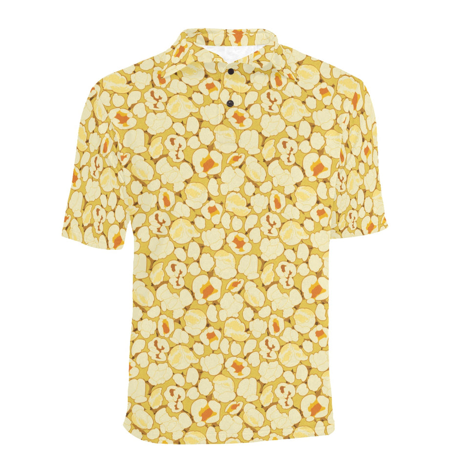 Popcorn Pattern Print Design 04 Men's All Over Print Polo Shirt