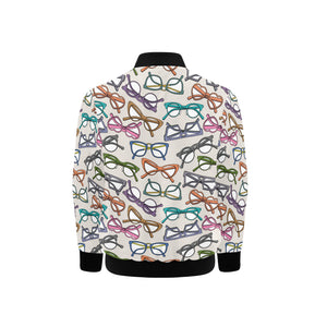 Sun Glasses Pattern Print Design 01 Kids' Boys' Girls' Bomber Jacket
