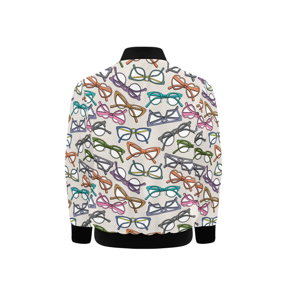 Sun Glasses Pattern Print Design 01 Kids' Boys' Girls' Bomber Jacket