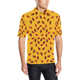 Passion fruit texture Men's All Over Print Polo Shirt