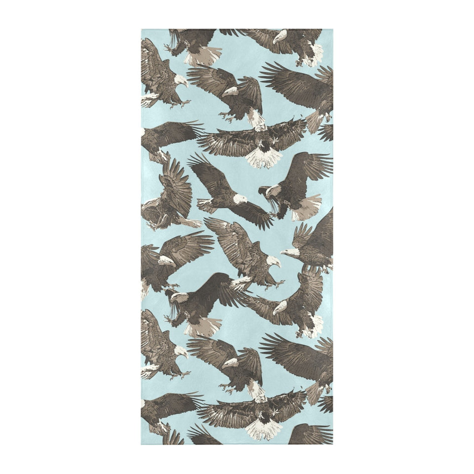 Eagle Pattern Print Design 01 Beach Towel