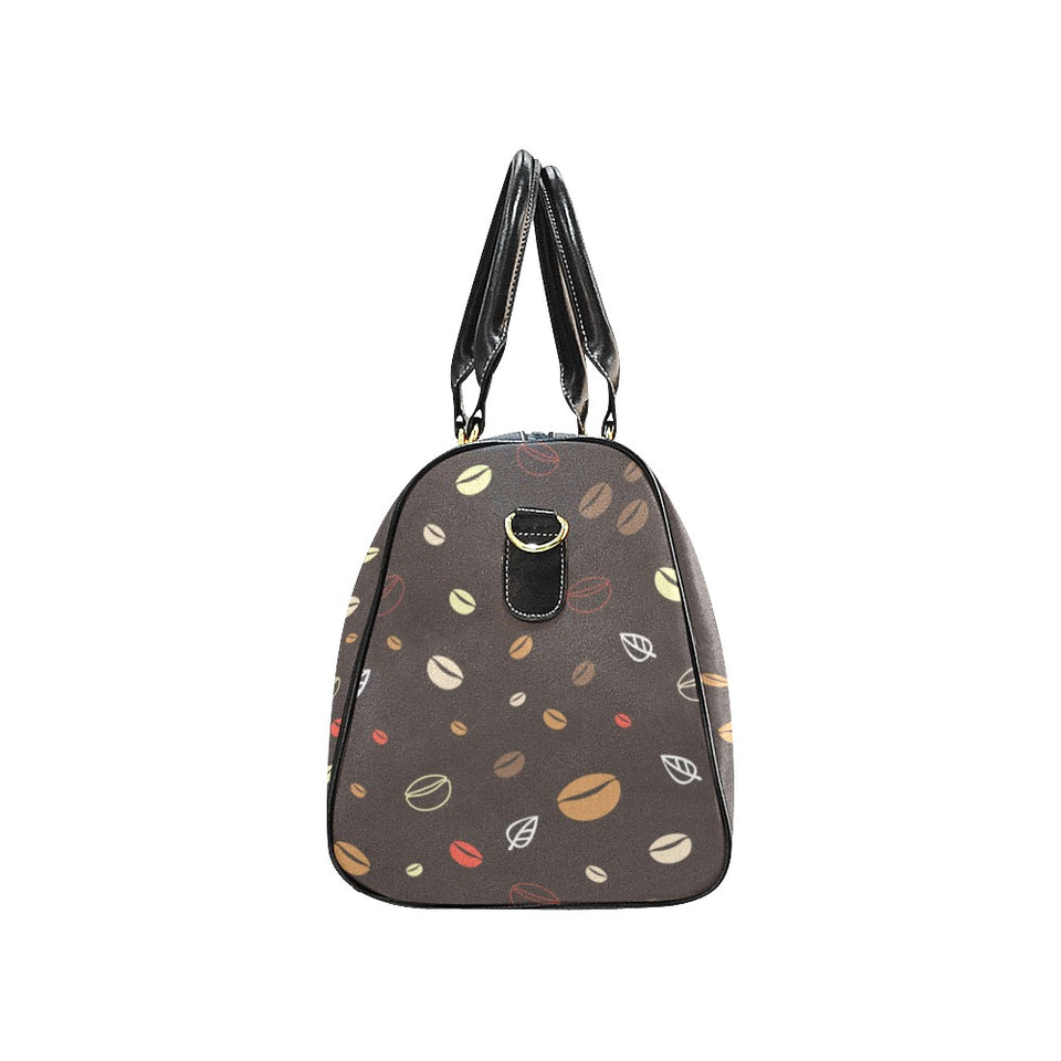 Coffee bean leave pattern Travel Bag