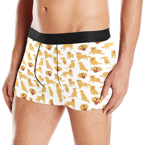 Golden Retriever Pattern Print Design 05 Men's All Over Print Boxer Briefs Men's Underwear