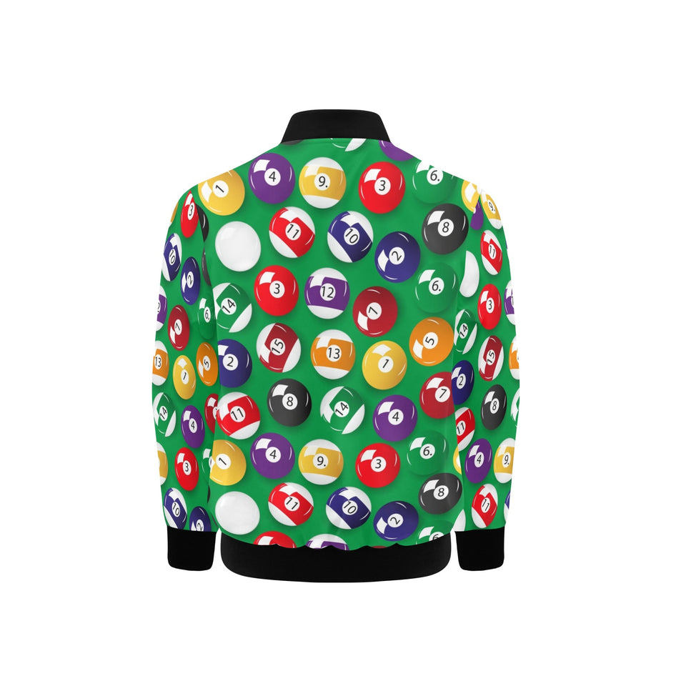 Billiard Ball Pattern Print Design 02 Kids' Boys' Girls' Bomber Jacket