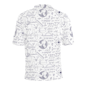 Math Pattern Print Design 03 Men's All Over Print Polo Shirt
