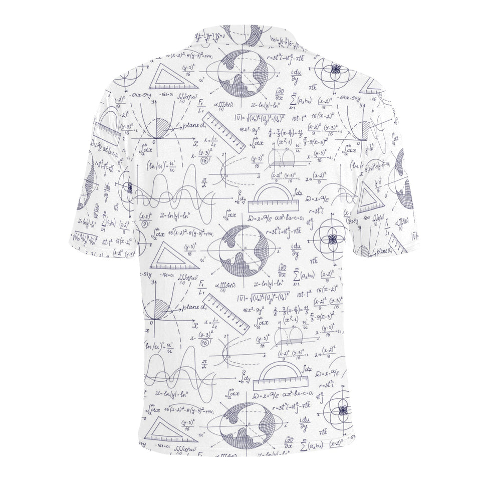 Math Pattern Print Design 03 Men's All Over Print Polo Shirt