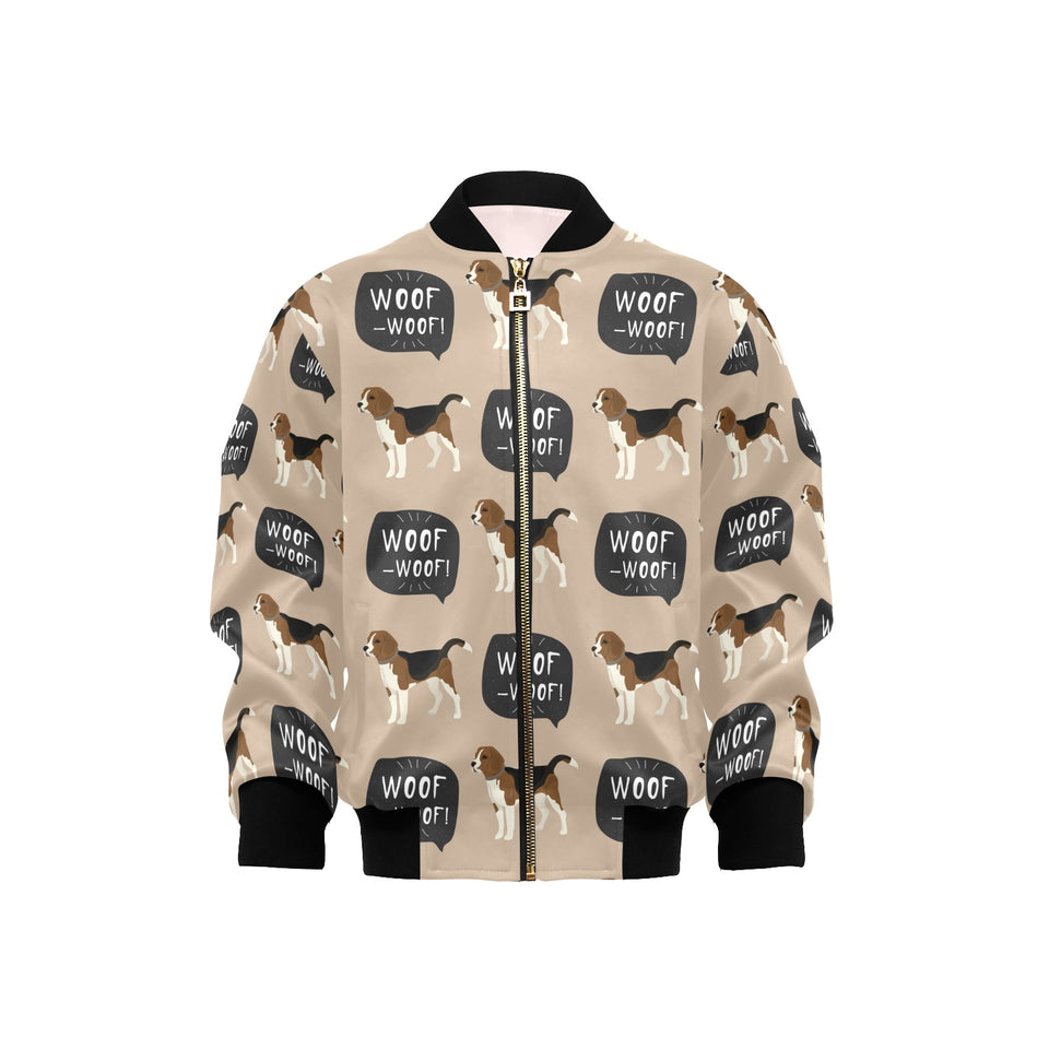 Beagle pattern Kids' Boys' Girls' Bomber Jacket