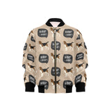 Beagle pattern Kids' Boys' Girls' Bomber Jacket
