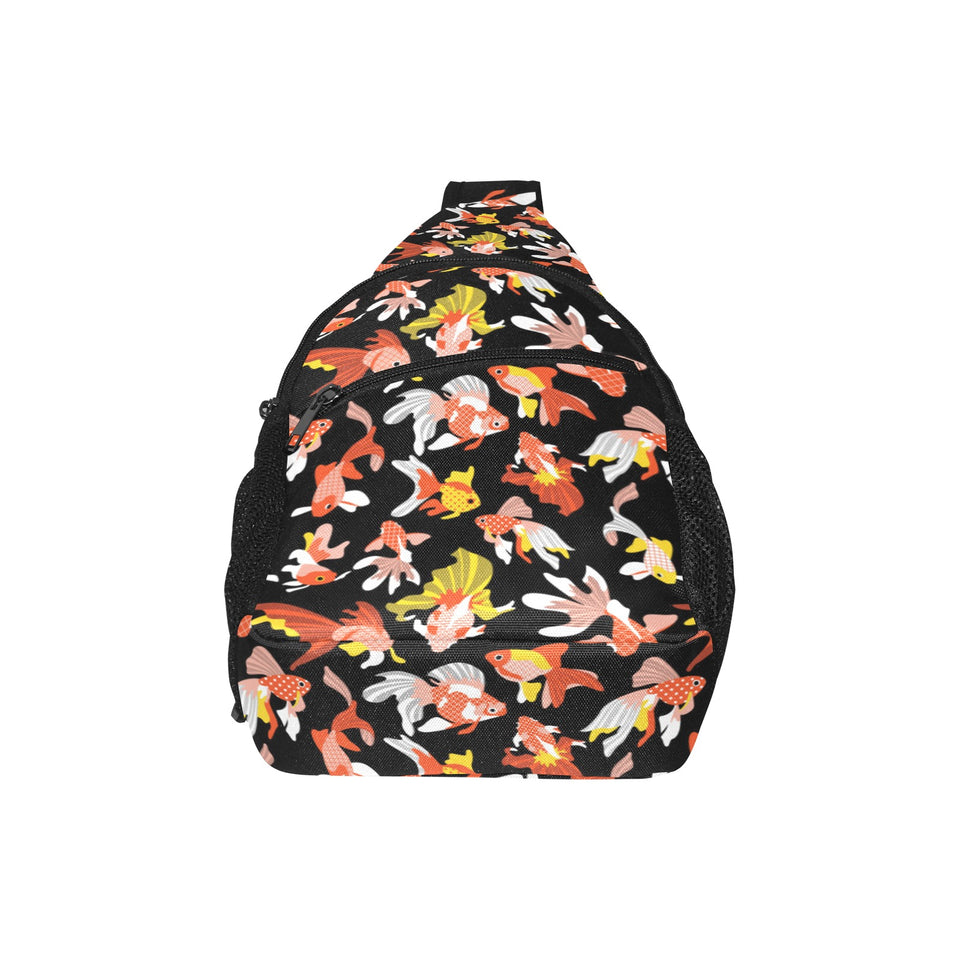 Goldfish Pattern Print Design 03 All Over Print Chest Bag