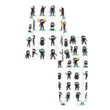 Cute ninja katana sword pattern Women's All Over Print Pajama Set