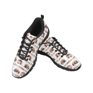 Camper Van Pattern Print Design 01 Men's Breathable Sneakers ( Model 055)