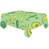 Avocado pattern green background Tablecloth