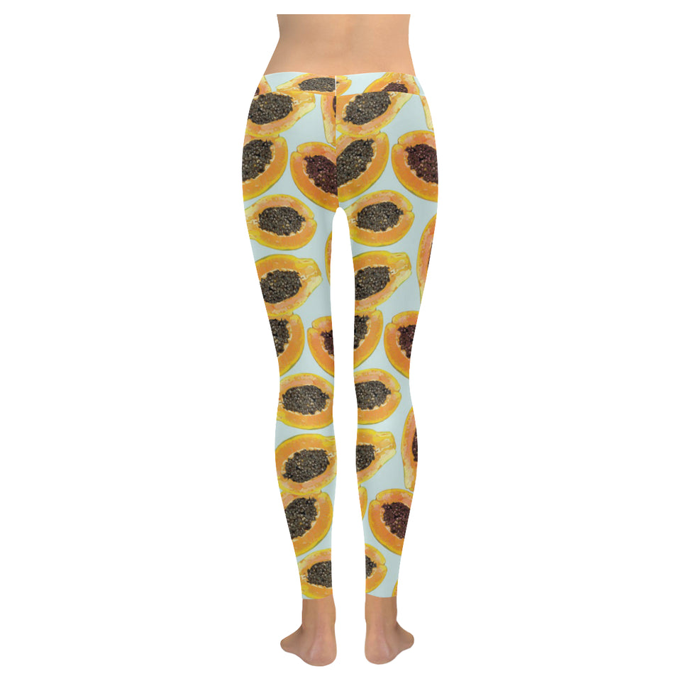 Watercolor papaya pattern Women's Legging Fulfilled In US