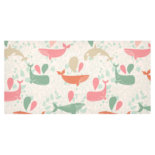 Cute whale pattern Tablecloth