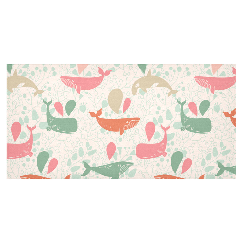Cute whale pattern Tablecloth
