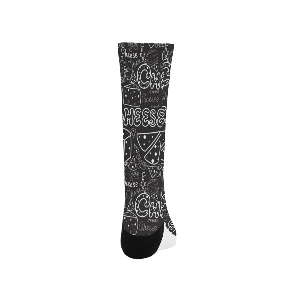 Handwritten cheese pattern Crew Socks