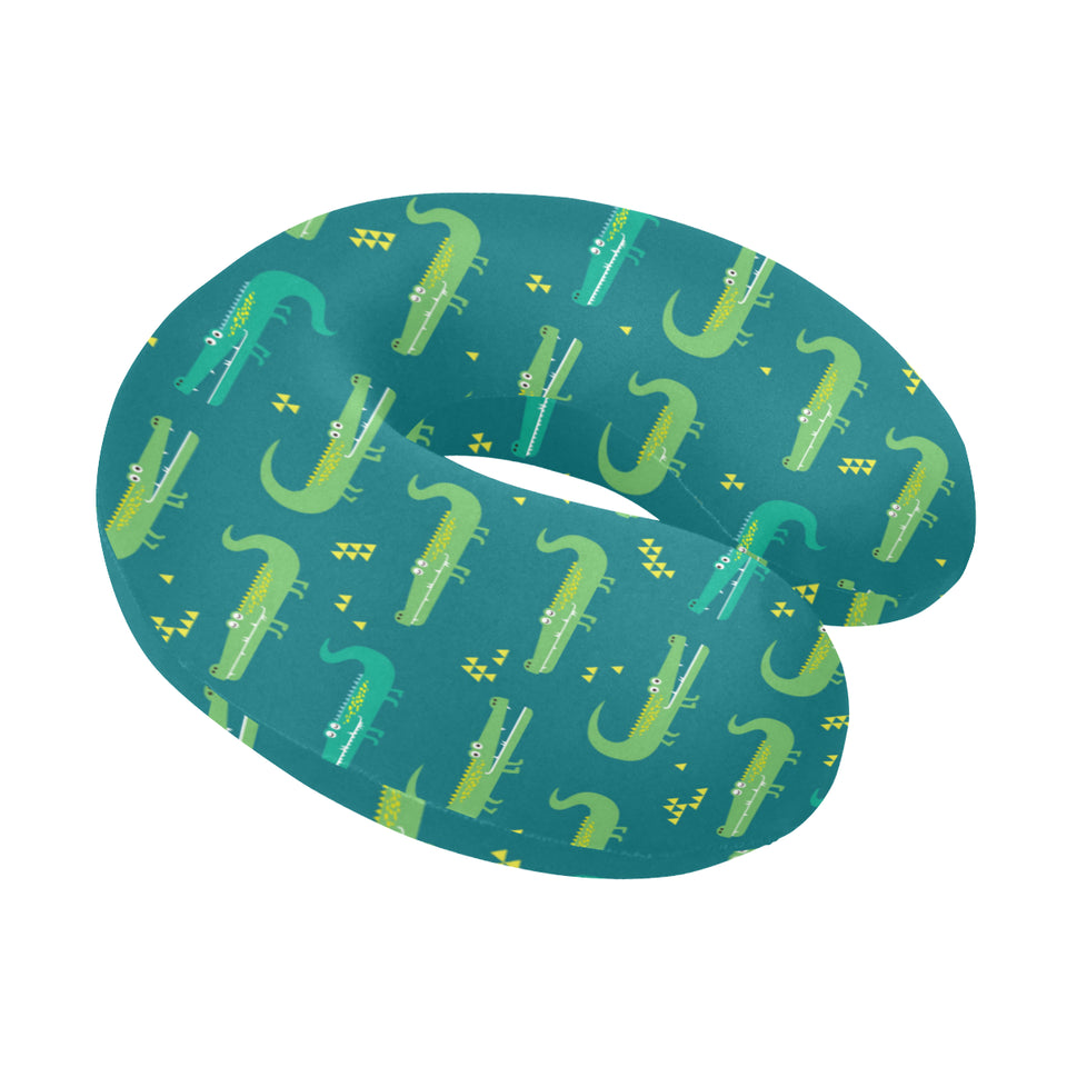 Crocodile pattern U-Shaped Travel Neck Pillow