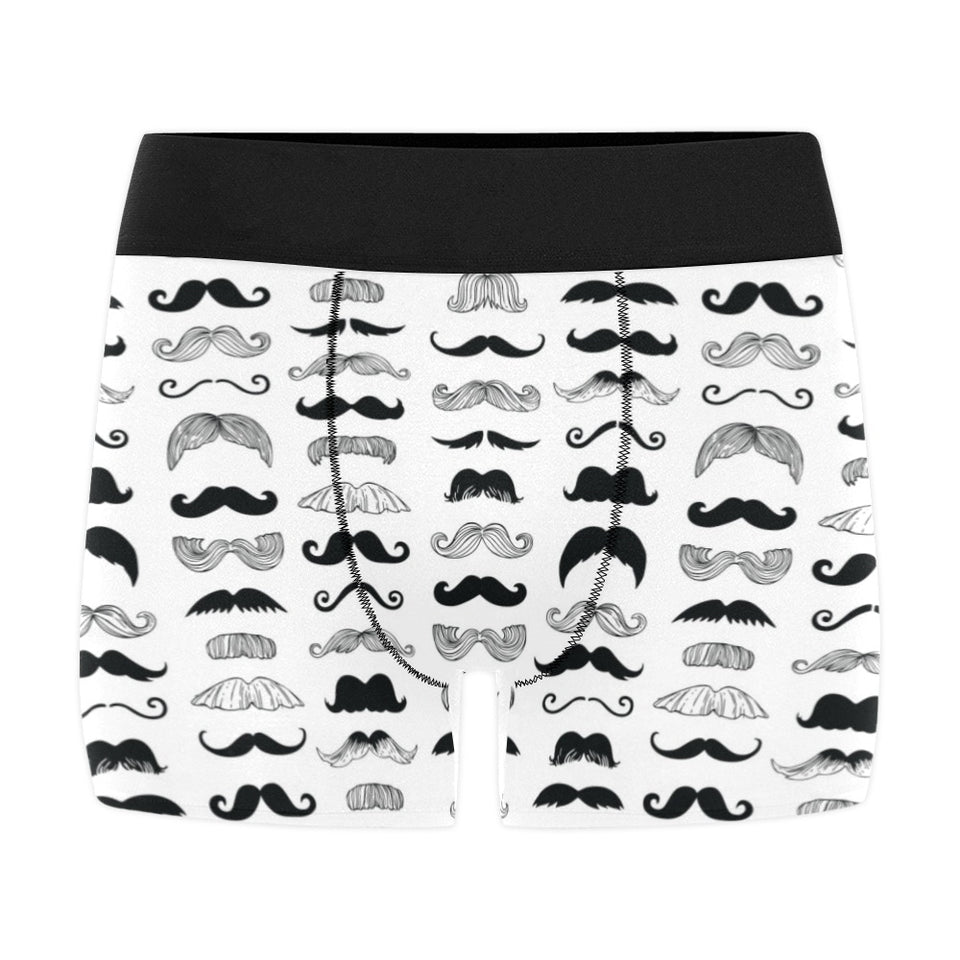 Mustache Beard Pattern Print Design 04 Men's All Over Print Boxer Briefs Men's Underwear