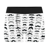 Mustache Beard Pattern Print Design 04 Men's All Over Print Boxer Briefs Men's Underwear