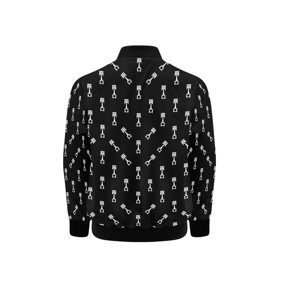 Engine Piston Black Theme Pattern Print Design 03 Kids' Boys' Girls' Bomber Jacket