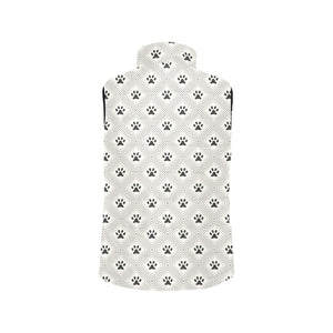 Dog Paws Pattern Print Design 03 Men's Padded Vest
