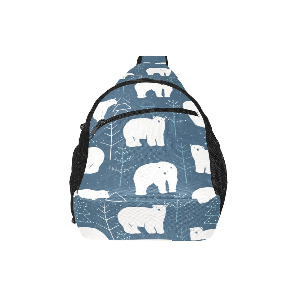 polar bear mother her child pattern All Over Print Chest Bag